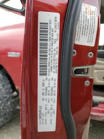 1D3HV13T19S717418 - 2009 DODGE RAM 1500 RED photo 12