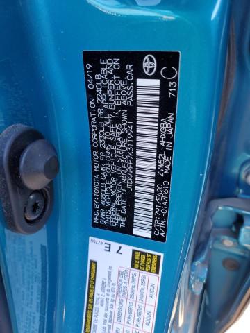 JTDKARFP7K3119941 - 2019 TOYOTA PRIUS PRIM 青绿色 照片 13