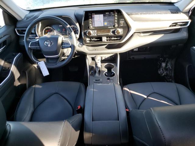 5TDHZRBHXNS587358 - 2022 TOYOTA HIGHLANDER XLE GRAY photo 8