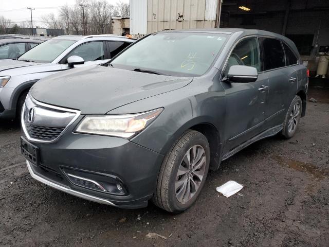 5FRYD4H44EB004940 - 2014 ACURA MDX TECHNOLOGY GRAY photo 1