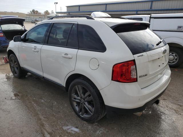 2FMDK3JC7DBA36189 - 2013 FORD EDGE SEL WHITE photo 2