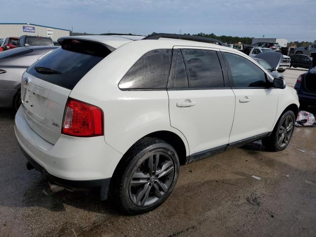 2FMDK3JC7DBA36189 - 2013 FORD EDGE SEL WHITE photo 3