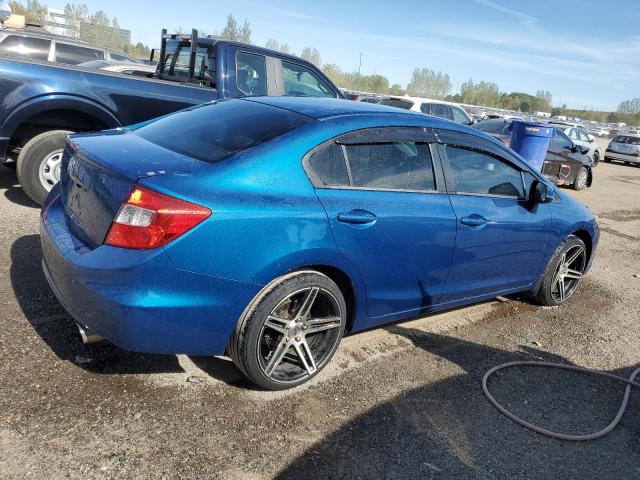 2HGFB2F57CH025806 - 2012 HONDA CIVIC LX BLUE photo 3