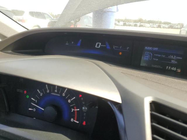 2HGFB2F57CH025806 - 2012 HONDA CIVIC LX BLUE photo 9