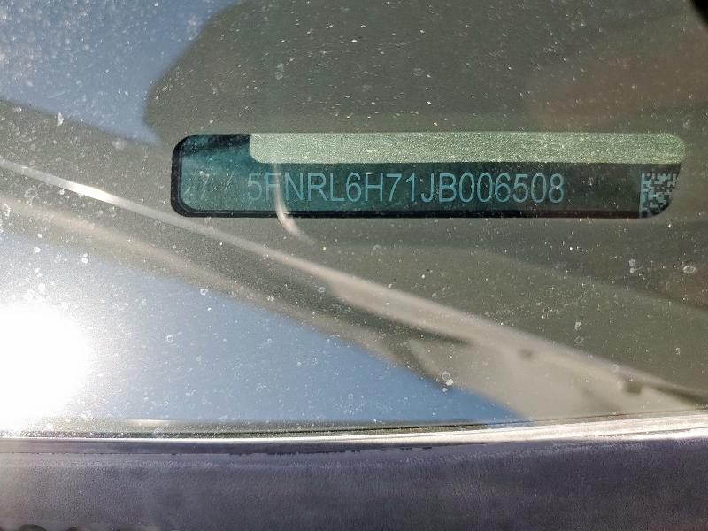 5FNRL6H71JB006508 - 2018 HONDA ODYSSEY EXL Ağ foto 13