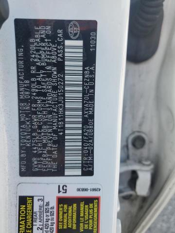 4T1B11HK3JU150272 - 2018 TOYOTA CAMRY L WHITE photo 12