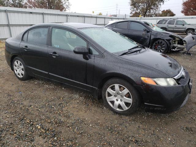 1HGFA16508L025055 - 2008 HONDA CIVIC LX BLACK photo 4