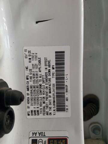 5J6RM4H52FL047356 - 2015 HONDA CR-V EX WHITE photo 13