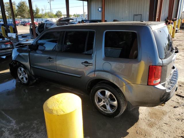 5FNYF3H5XDB026809 - 2013 HONDA PILOT EXL GRAY photo 2