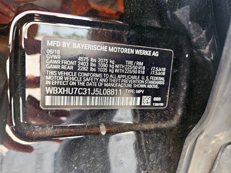 WBXHU7C31J5L08811 - 2018 BMW X1 SDRIVE28I 黑色 照片 14