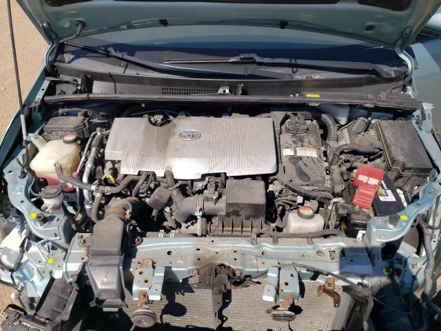 JTDKARFU7G3021358 - 2016 TOYOTA PRIUS TURQUOISE photo 11