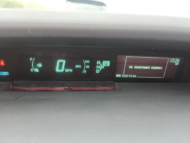 JTDKN3DUXA0123329 - 2010 TOYOTA PRIUS ვერცხლისფერი ფოტო 9