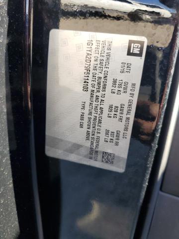 1G1YA2D79F5114103 - 2015 CHEVROLET CORVETTE STINGRAY 1LT BLACK photo 12