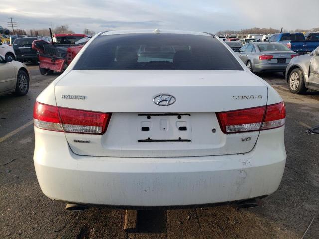 5NPEU46F57H289712 - 2007 HYUNDAI SONATA SE WHITE photo 6