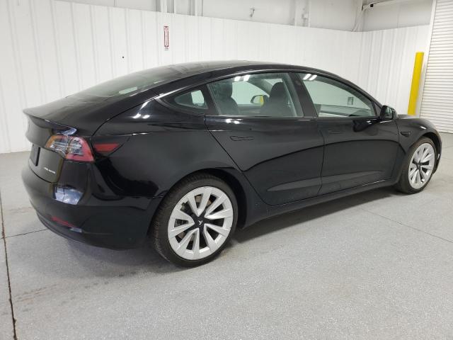 5YJ3E1EB2NF304891 - 2022 TESLA MODEL 3 Schwarz Foto 3
