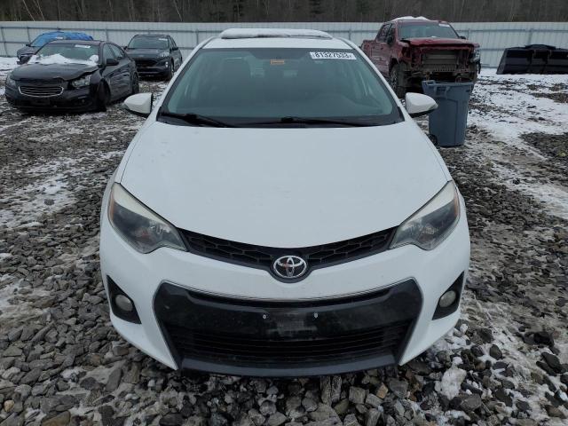 2T1BURHE3EC020774 - 2014 TOYOTA COROLLA L WHITE photo 5