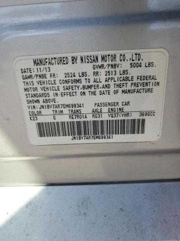 JN1BV7AR7EM699341 - 2014 INFINITI Q50 BASE ვერცხლისფერი ფოტო 13