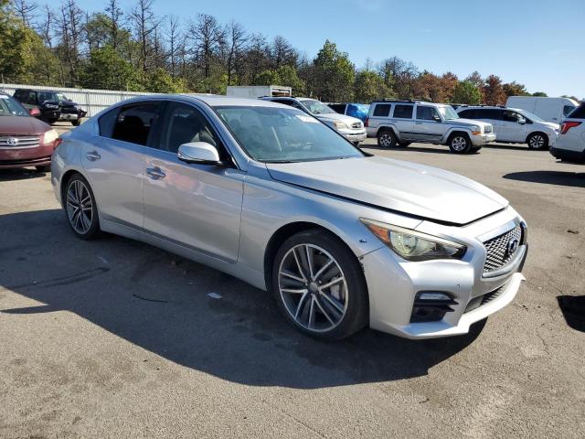 JN1BV7AR7EM699341 - 2014 INFINITI Q50 BASE ვერცხლისფერი ფოტო 4