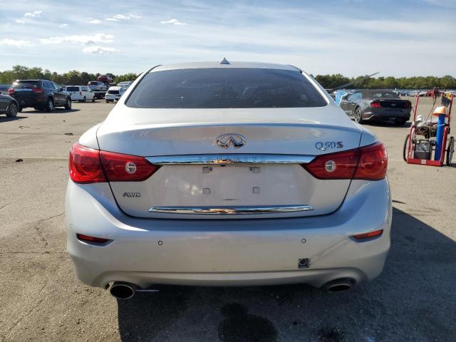 JN1BV7AR7EM699341 - 2014 INFINITI Q50 BASE ვერცხლისფერი ფოტო 6
