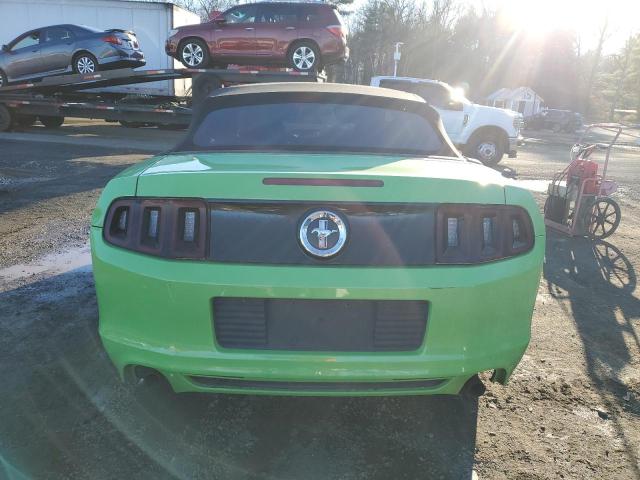 1ZVBP8EM9E5255493 - 2014 FORD MUSTANG GREEN photo 6