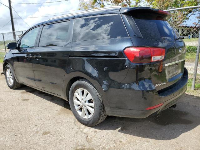 KNDMB5C13H6249110 - 2017 KIA SEDONA LX BLACK photo 2