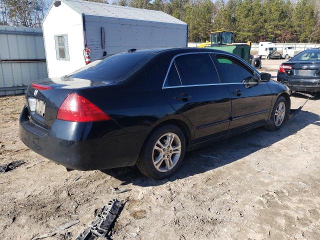 1HGCM56807A212205 - 2007 HONDA ACCORD EX BLACK photo 3