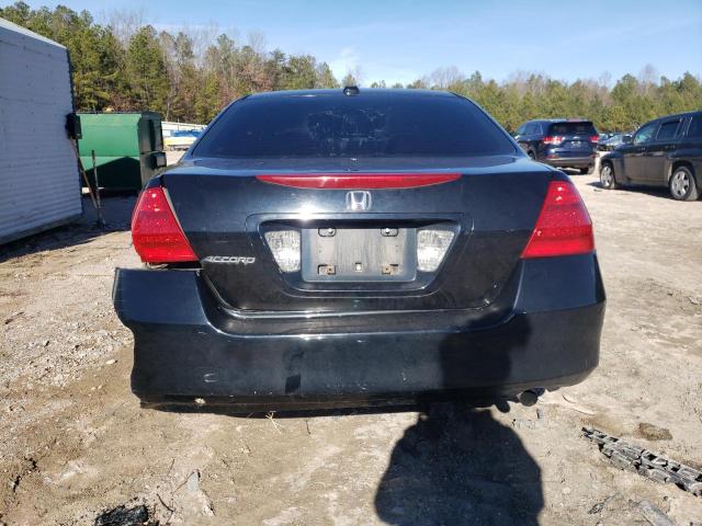 1HGCM56807A212205 - 2007 HONDA ACCORD EX BLACK photo 6