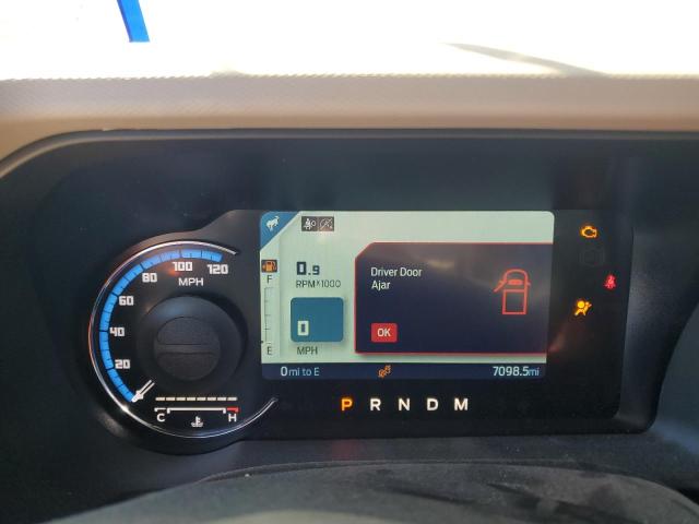 1FMEE5DP5PLB67101 - 2023 FORD BRONCO BASE WHITE photo 9