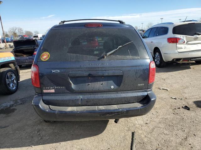 1D4GP45R06B704806 - 2006 DODGE CARAVAN SXT BLUE photo 6