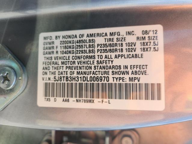 5J8TB3H31DL006970 - 2013 ACURA RDX 灰色 照片 13