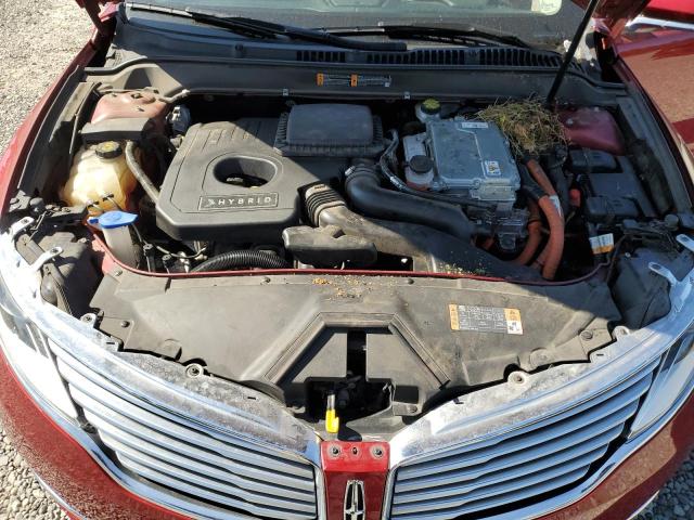 3LN6L2LU5GR611272 - 2016 LINCOLN MKZ HYBRID 红色 照片 11