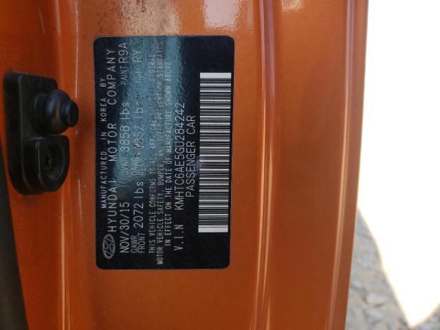 KMHTC6AE5GU284242 - 2016 HYUNDAI VELOSTER TURBO 橙色 照片 13