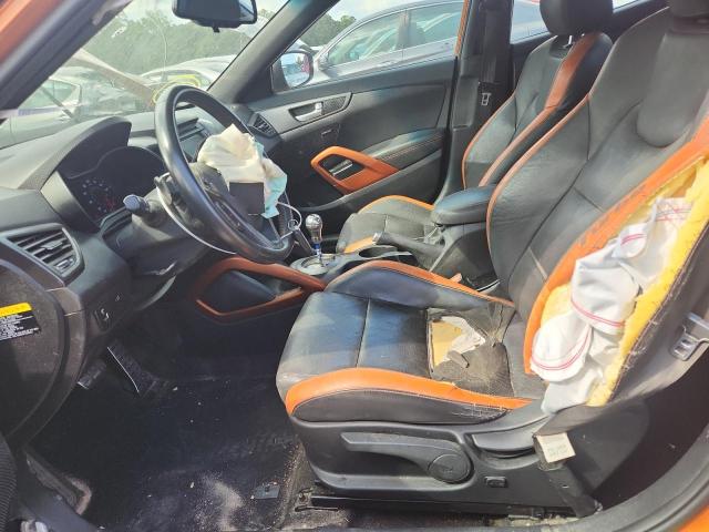 KMHTC6AE5GU284242 - 2016 HYUNDAI VELOSTER TURBO 橙色 照片 7