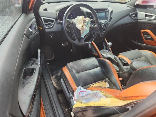 KMHTC6AE5GU284242 - 2016 HYUNDAI VELOSTER TURBO 橙色 照片 8