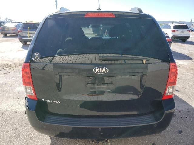 KNDMG4C70E6551773 - 2014 KIA SEDONA LX BLACK photo 6