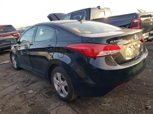 5NPDH4AE0DH270155 - 2013 HYUNDAI ELANTRA GLS BLACK photo 2