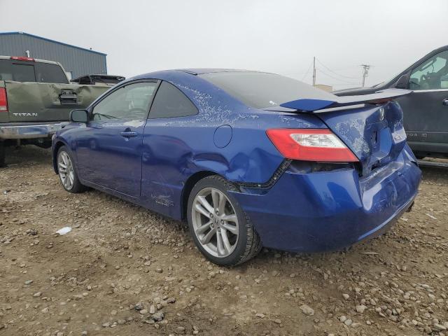 2HGFG21577H709821 - 2007 HONDA CIVIC SI BLUE photo 2