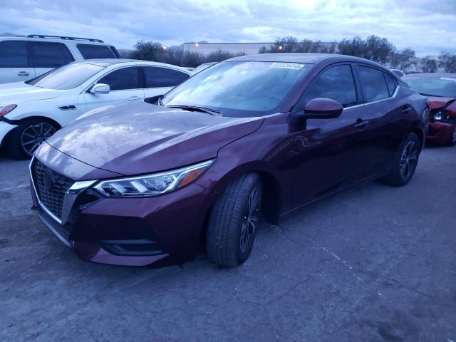 3N1AB8CV5PY318591 - 2023 NISSAN SENTRA SV MAROON photo 1