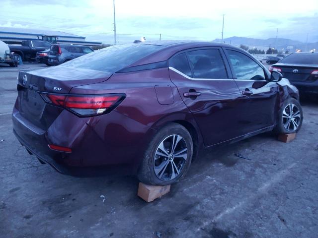 3N1AB8CV5PY318591 - 2023 NISSAN SENTRA SV MAROON photo 3