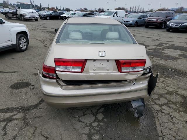 1HGCM56134A159630 - 2004 HONDA ACCORD DX BEIGE photo 6