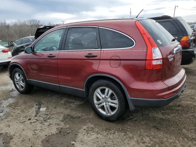 JHLRE4H52AC014968 - 2010 HONDA CR-V EX RED photo 2