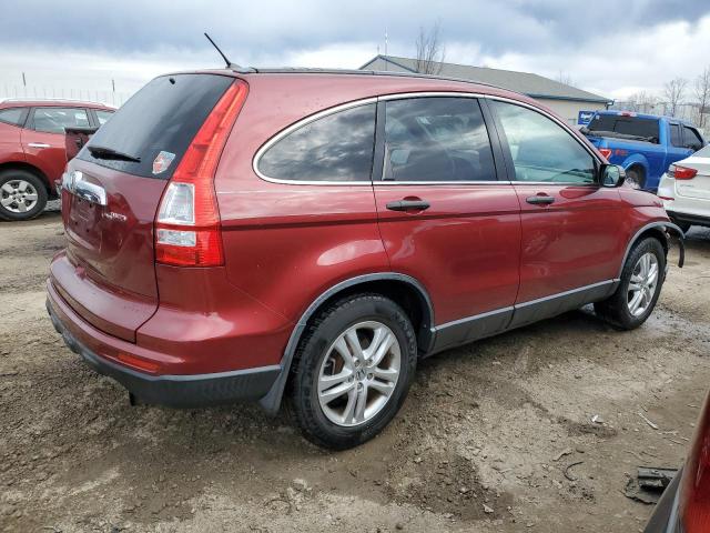 JHLRE4H52AC014968 - 2010 HONDA CR-V EX RED photo 3