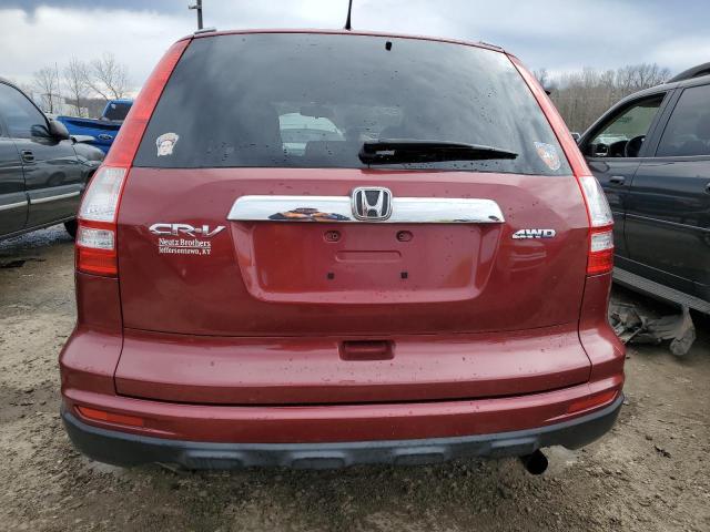 JHLRE4H52AC014968 - 2010 HONDA CR-V EX RED photo 6