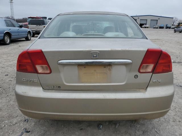 1HGES26802L050814 - 2002 HONDA CIVIC EX TAN photo 6