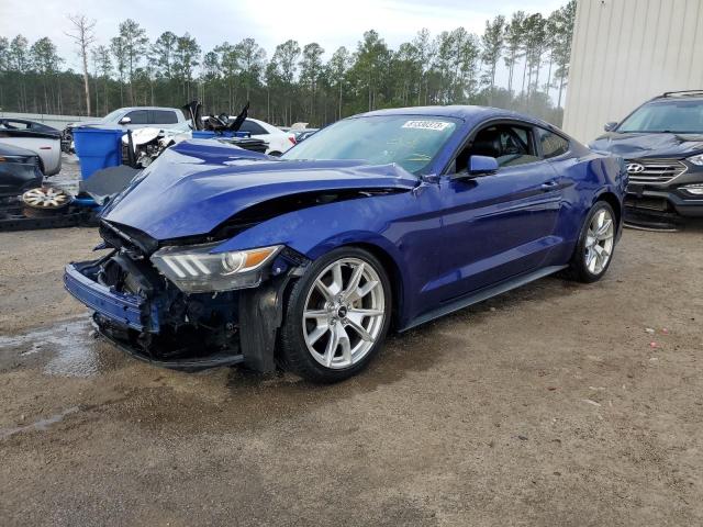1FA6P8TH6F5313433 - 2015 FORD MUSTANG BLUE photo 1