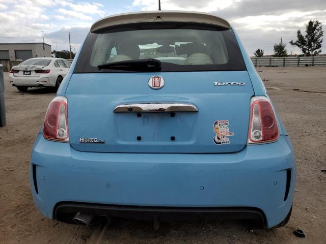 3C3CFFCH7KT757732 - 2019 FIAT 500 LOUNGE BLUE photo 6