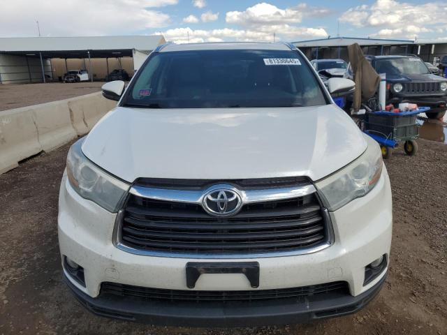 5TDJKRFH7FS079706 - 2015 TOYOTA HIGHLANDER XLE 白色 照片 5