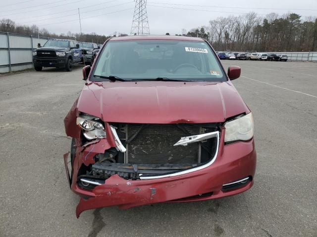 2C4RC1BG5CR320522 - 2012 CHRYSLER TOWN & COU TOURING RED photo 5