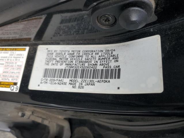 JTDBR32EX52060422 - 2005 TOYOTA COROLLA CE 黑色 照片 12