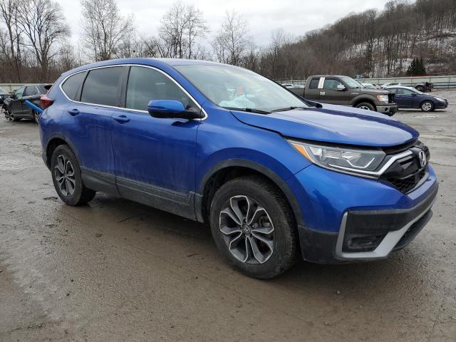 7FARW2H57ME007444 - 2021 HONDA CR-V EX BLUE photo 4